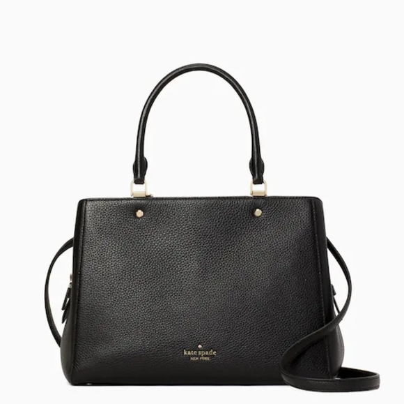 Kate Spade Set Leila Medium Triple Compartment Satchel with Wallet.Black.NWT - Picture 1 of 6